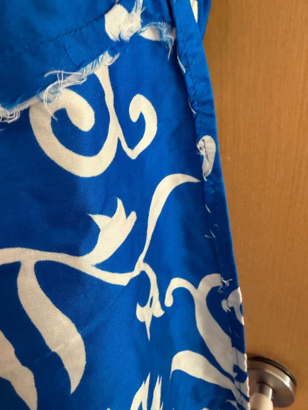 Paradise Hawaii Womens Maxi Dress Size Medium Tropical Blue Pullover Vintage - Picture 14 of 14